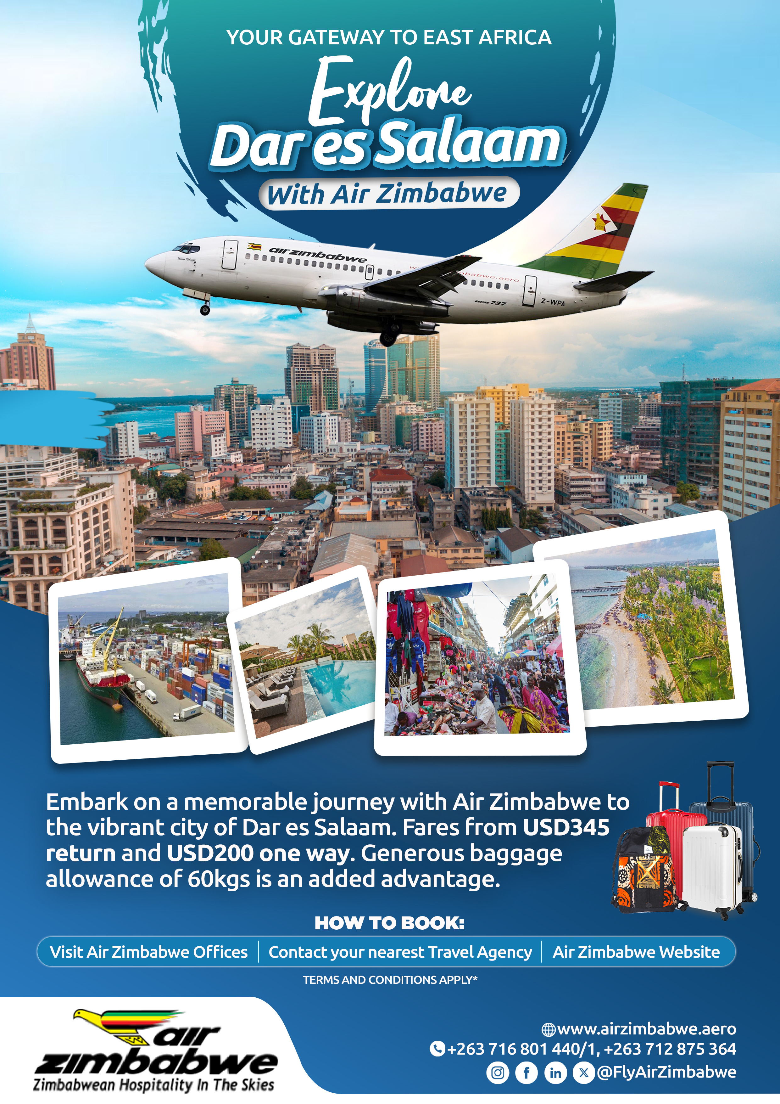 Discover Dar es Salaam with Air Zimbabwe